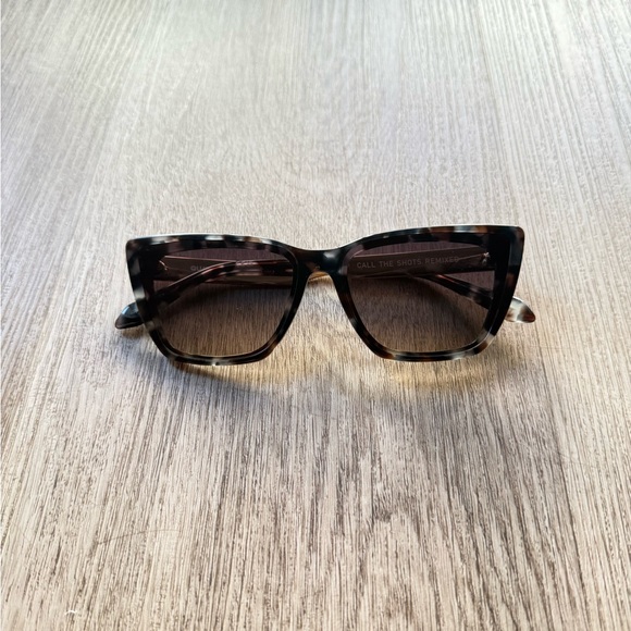 quay australia call the shots remixed tortoise storm retro cat eye sunglasses